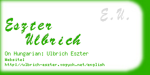 eszter ulbrich business card